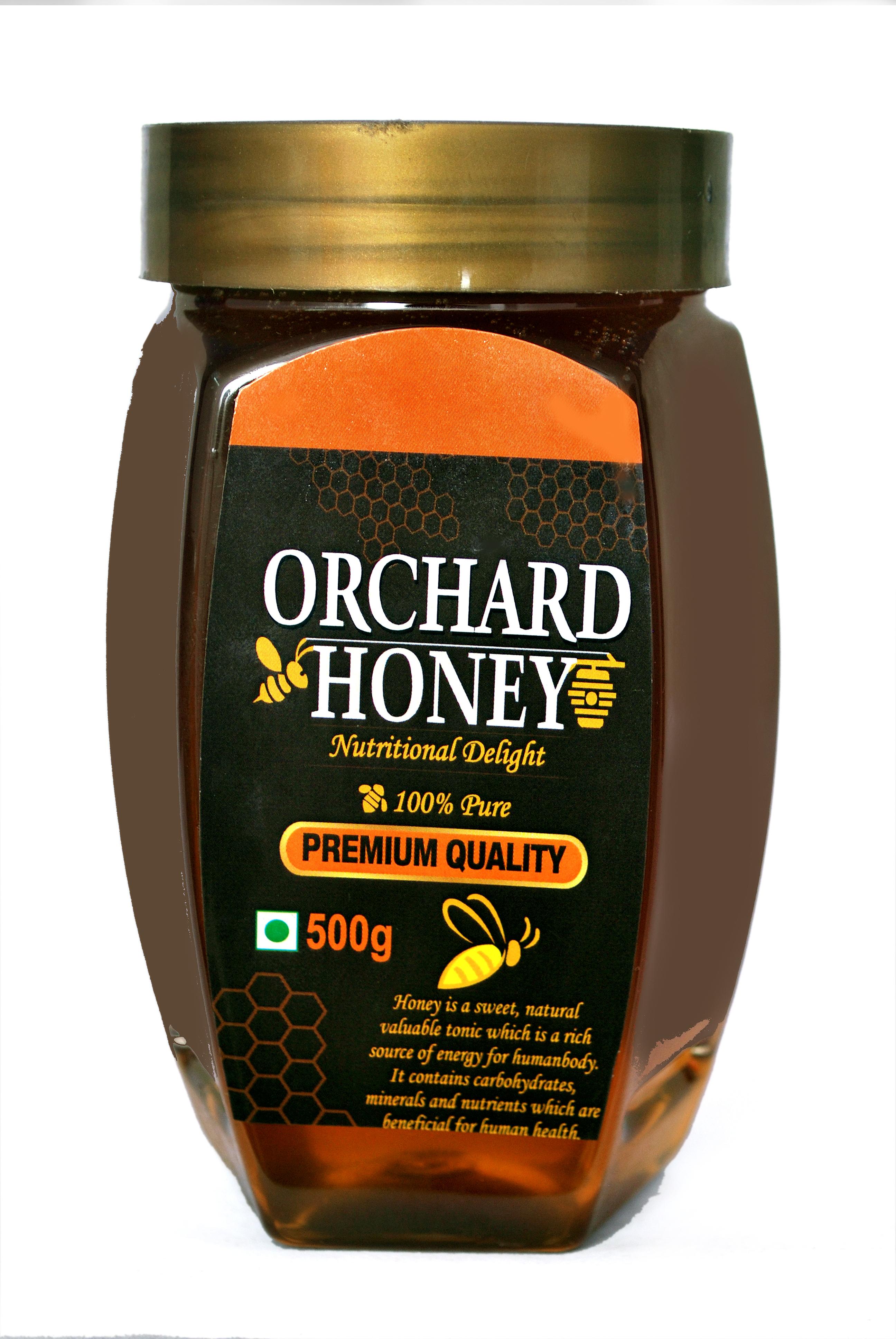 Orchard Honey (Premium Quality) 100 Percent Pure & Natural (No Additives, No Preservatives) (500 gm)